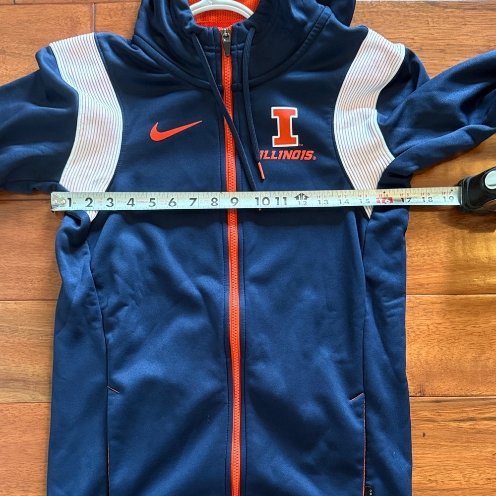 Nike Therma-Fit Illinois Navy Blue Zip-Up Jacket XS - Picture 7 of 8
